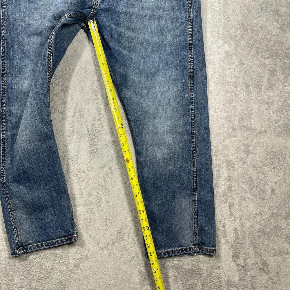 Wrangler Retro Jeans Mens 38(36)x29(28) Blue Slim Straight Medium Wash READ - Picture 3 of 8